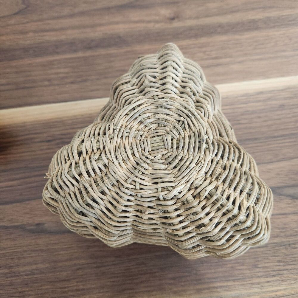 Antique Primitive Buttock Basket With Lid Snake Charmer Fisherman Garlic Vintage - Picture 10 of 14